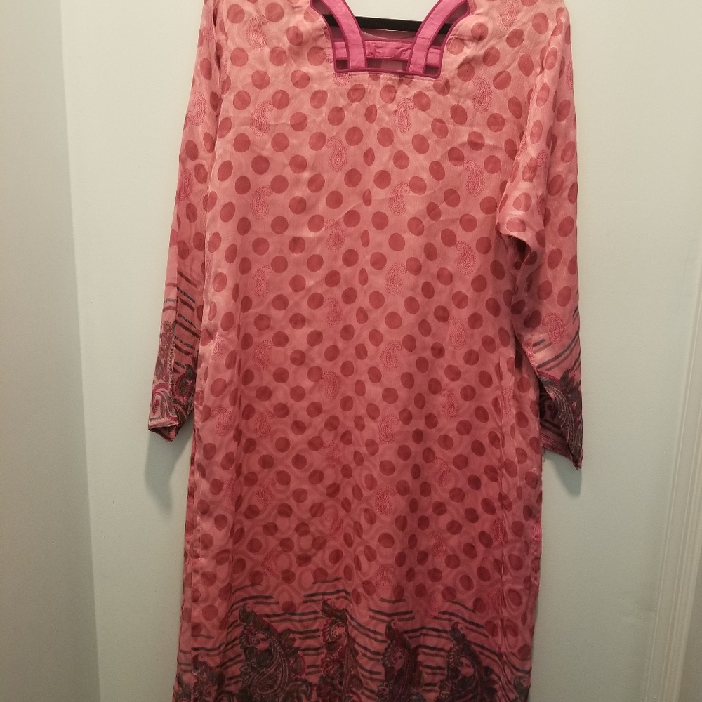 Afghan/Pakistani dress 3 piece dusty rose pink